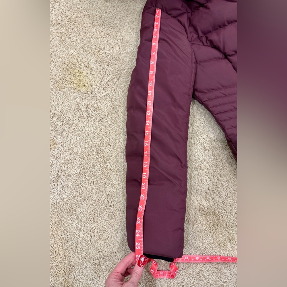 Pajar Maroon Burgundy Down Puffer Coat with Faux Fur Trim - Picture 13 of 16